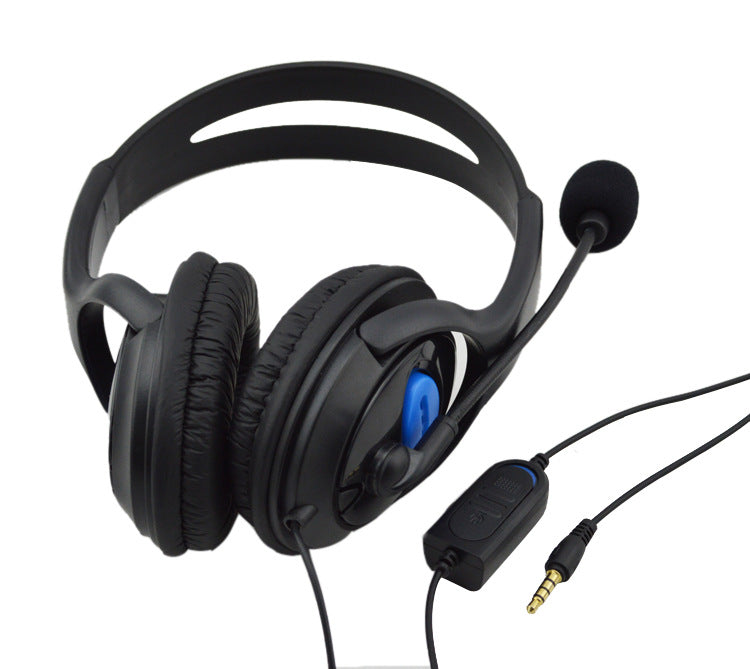 Headphones PS4 Gaming Headset Head-mounted Computer Headphones PS4 Bilateral Headphones