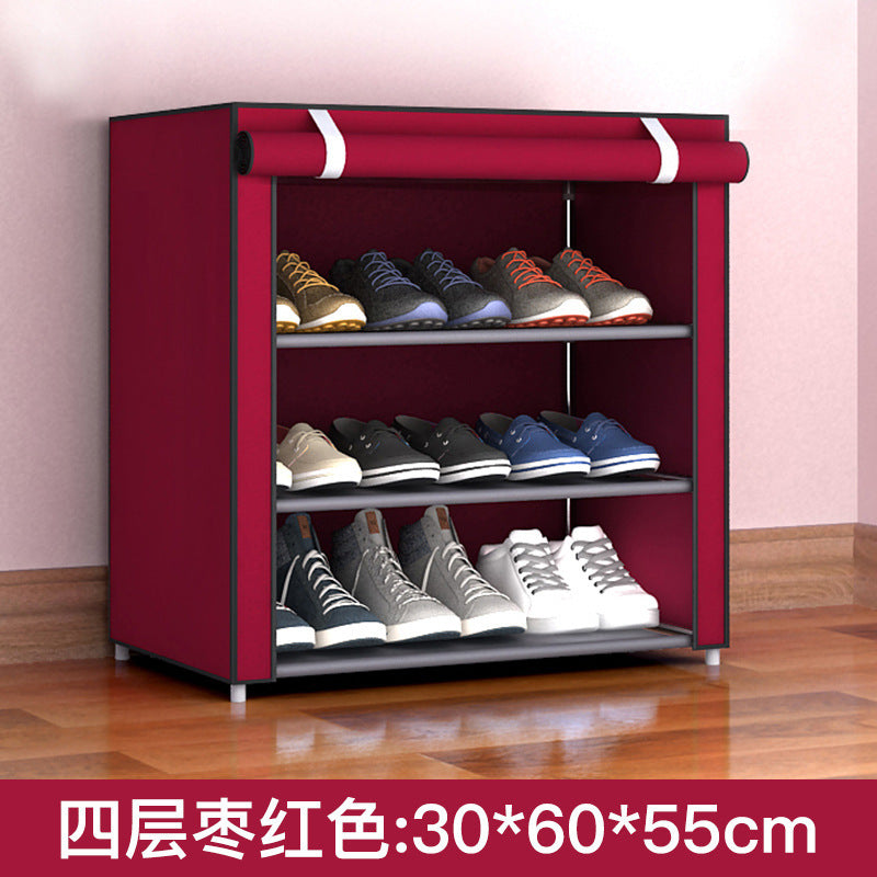 Shoe Rack Dustproof Storage Shoe Cabinet Multi-layer Small Shoe Rack Dormitory Hall Storage Rack Simple