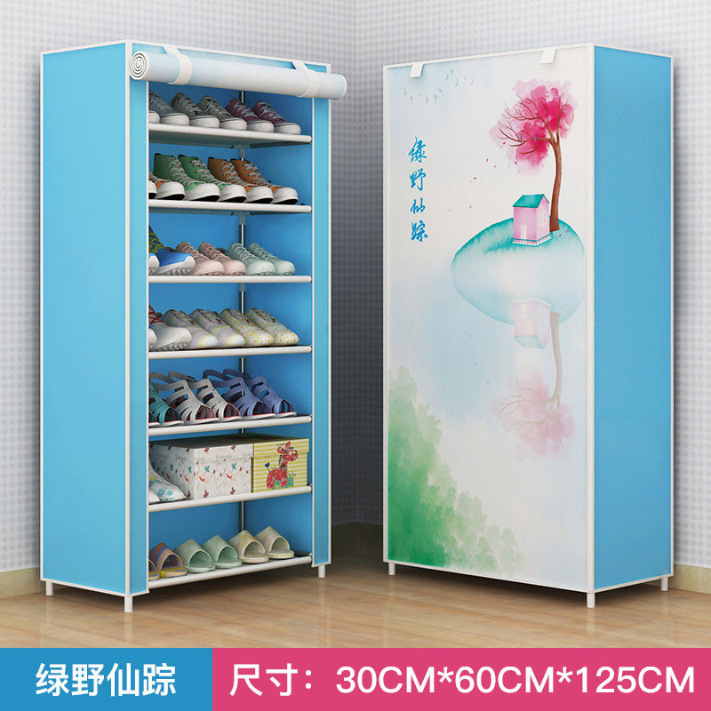 Shoe Rack Dustproof Storage Shoe Cabinet Multi-layer Small Shoe Rack Dormitory Hall Storage Rack Simple