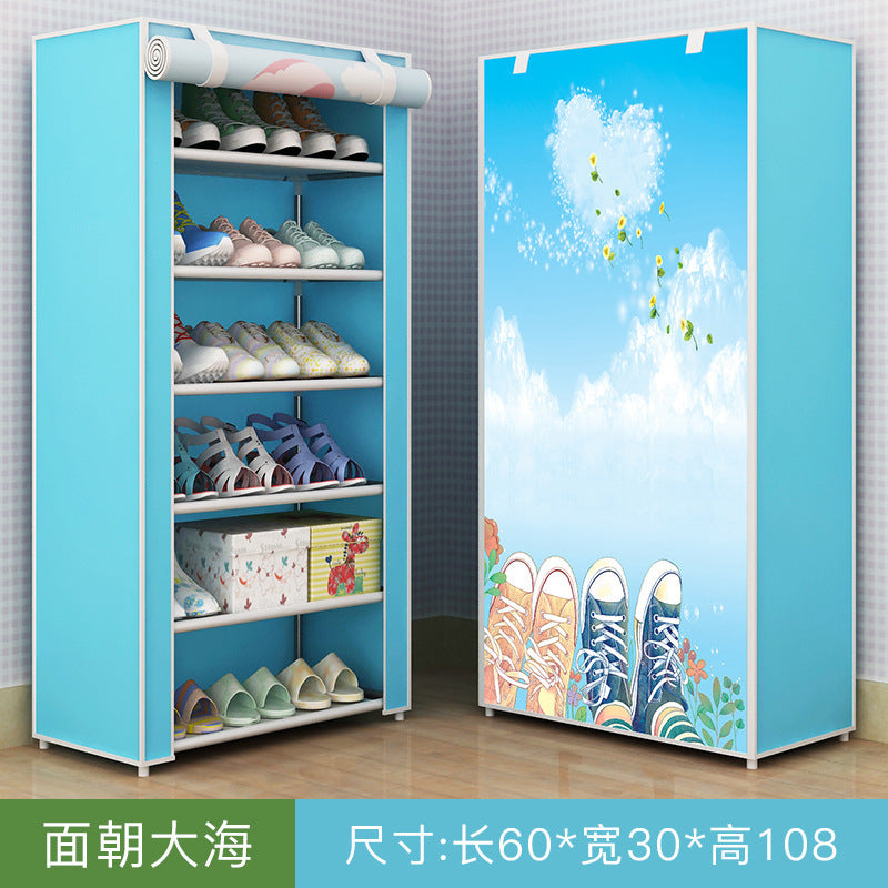 Shoe Rack Dustproof Storage Shoe Cabinet Multi-layer Small Shoe Rack Dormitory Hall Storage Rack Simple