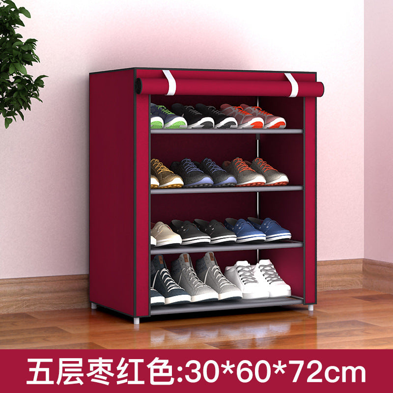 Shoe Rack Dustproof Storage Shoe Cabinet Multi-layer Small Shoe Rack Dormitory Hall Storage Rack Simple