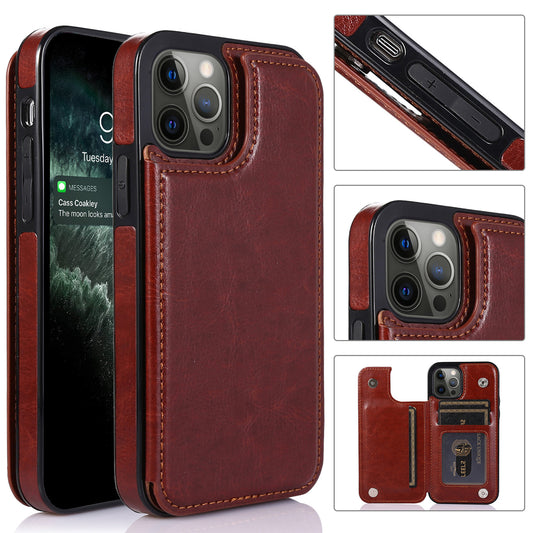 IPhone 14 PRO Crazy Horse Pattern Leather Case XR Phone Case For Apple S23 Creative Leather Protective Case