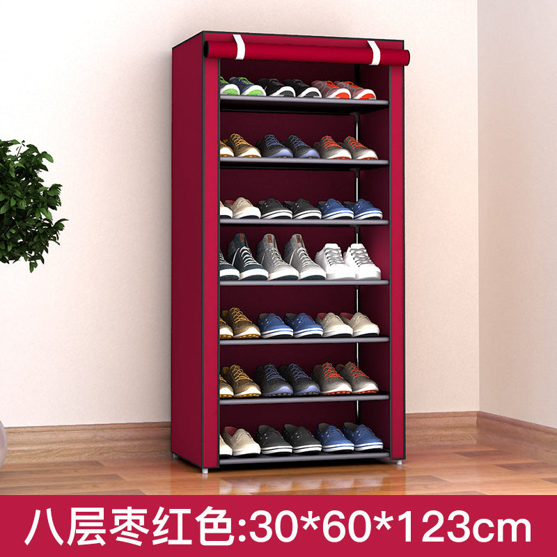 Shoe Rack Dustproof Storage Shoe Cabinet Multi-layer Small Shoe Rack Dormitory Hall Storage Rack Simple