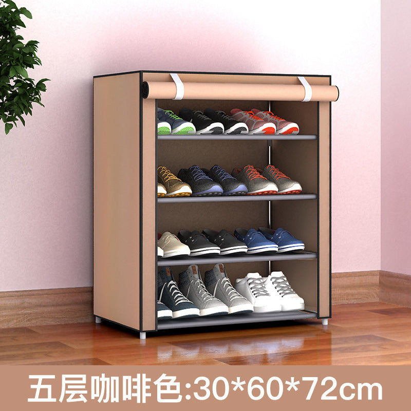 Shoe Rack Dustproof Storage Shoe Cabinet Multi-layer Small Shoe Rack Dormitory Hall Storage Rack Simple