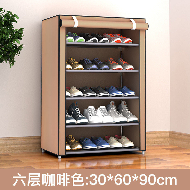 Shoe Rack Dustproof Storage Shoe Cabinet Multi-layer Small Shoe Rack Dormitory Hall Storage Rack Simple