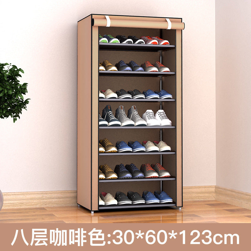 Shoe Rack Dustproof Storage Shoe Cabinet Multi-layer Small Shoe Rack Dormitory Hall Storage Rack Simple