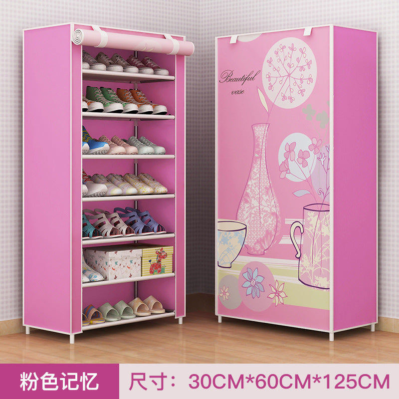 Shoe Rack Dustproof Storage Shoe Cabinet Multi-layer Small Shoe Rack Dormitory Hall Storage Rack Simple