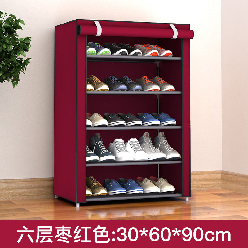 Shoe Rack Dustproof Storage Shoe Cabinet Multi-layer Small Shoe Rack Dormitory Hall Storage Rack Simple