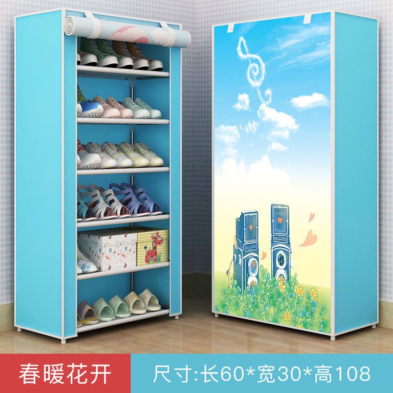 Shoe Rack Dustproof Storage Shoe Cabinet Multi-layer Small Shoe Rack Dormitory Hall Storage Rack Simple