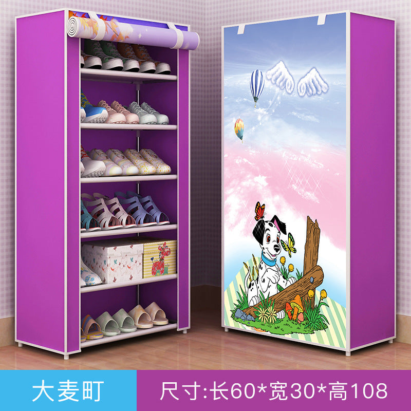 Shoe Rack Dustproof Storage Shoe Cabinet Multi-layer Small Shoe Rack Dormitory Hall Storage Rack Simple