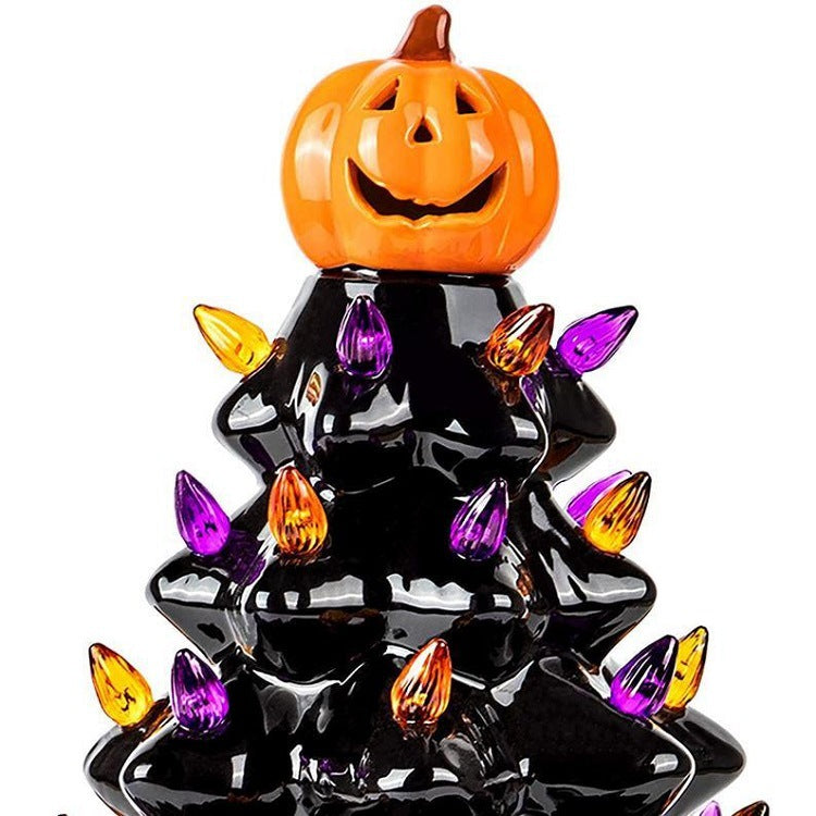 Cross-border Independent Station Halloween Tree Halloween Glowing Decorations Decoration Halloween Tree Gift