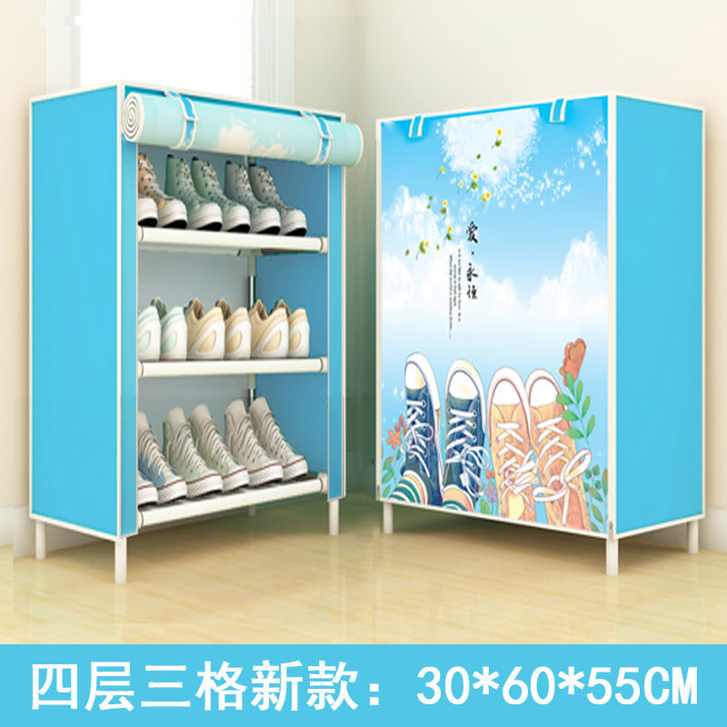 Shoe Rack Dustproof Storage Shoe Cabinet Multi-layer Small Shoe Rack Dormitory Hall Storage Rack Simple