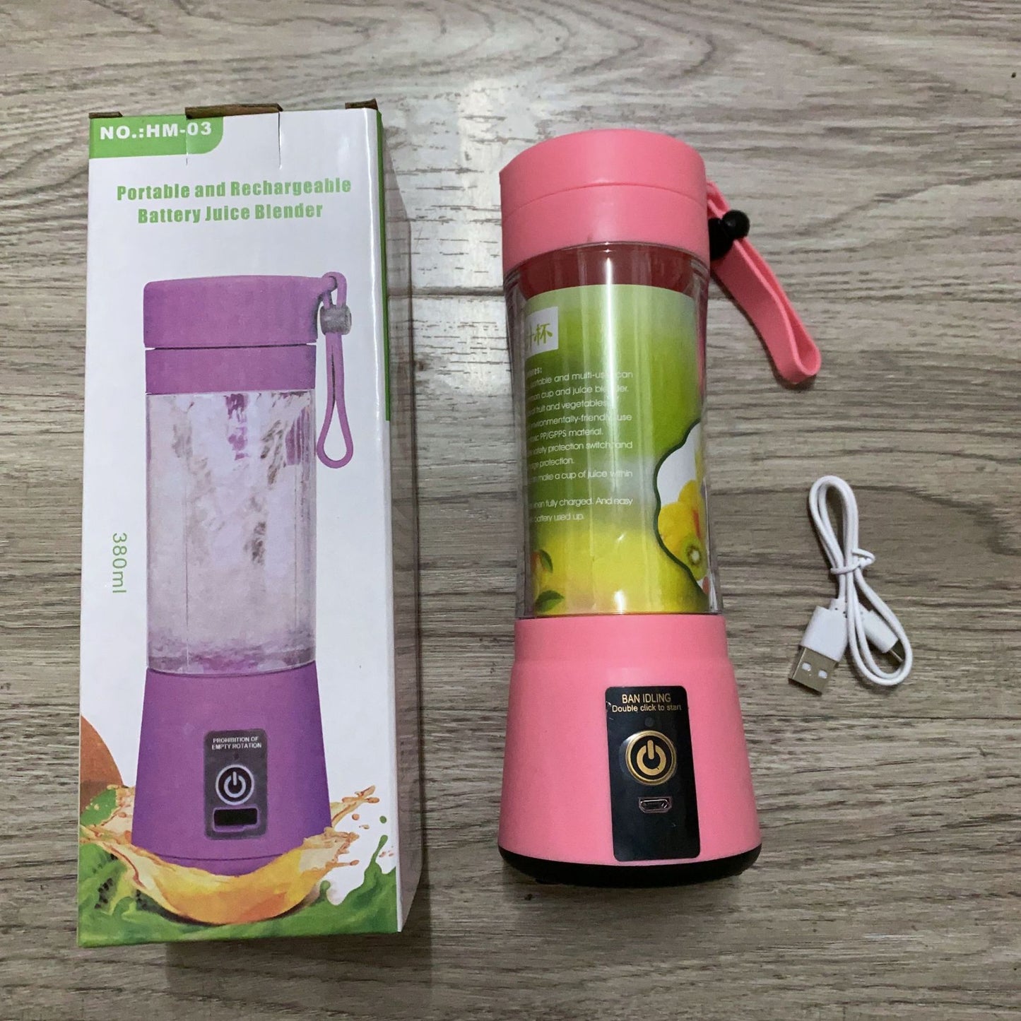 Small Portable Mini Rechargeable Juice Cup Multi-function Juicer Household Electric Juice Cup 2-4-6 Blade