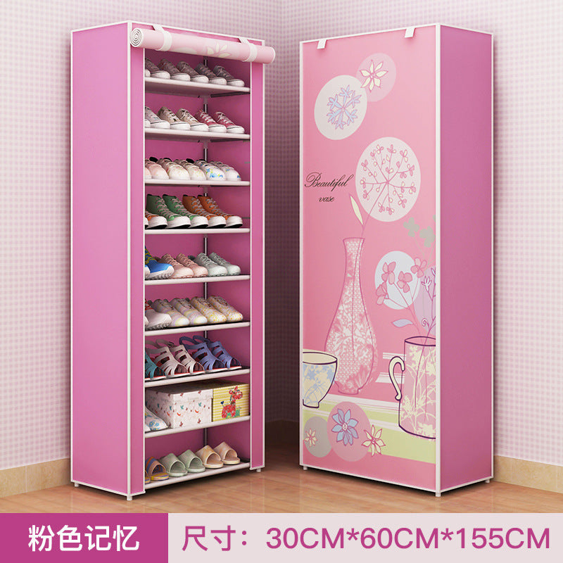 Shoe Rack Dustproof Storage Shoe Cabinet Multi-layer Small Shoe Rack Dormitory Hall Storage Rack Simple