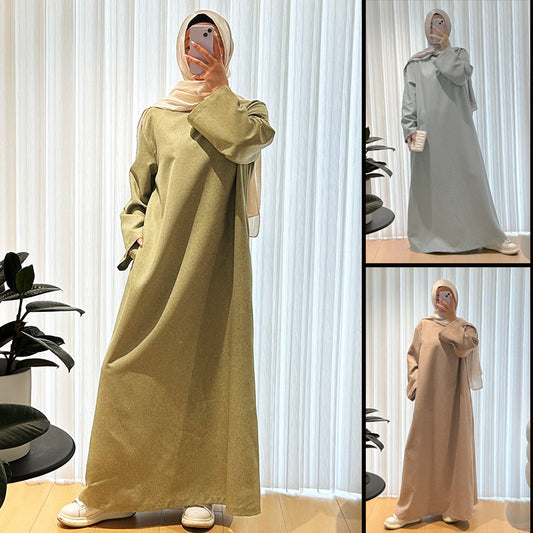 Abaya Muslim Women Clothes Middle Eastern Robe Women Clothing Dress Dubai Plus Size