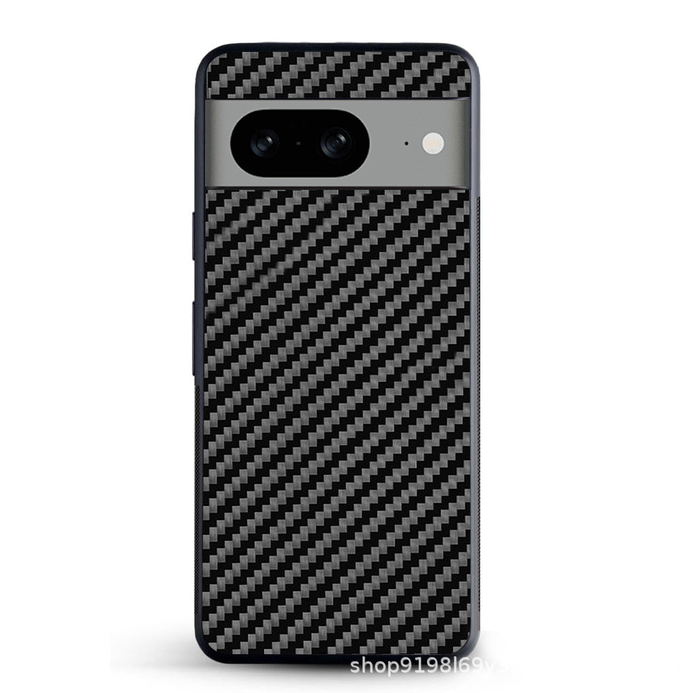 For Google 8/8PRO/8A/9/9PRO/9PROXL Real Carbon Fiber TPU Mobile Phone Protection