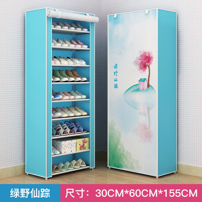 Shoe Rack Dustproof Storage Shoe Cabinet Multi-layer Small Shoe Rack Dormitory Hall Storage Rack Simple