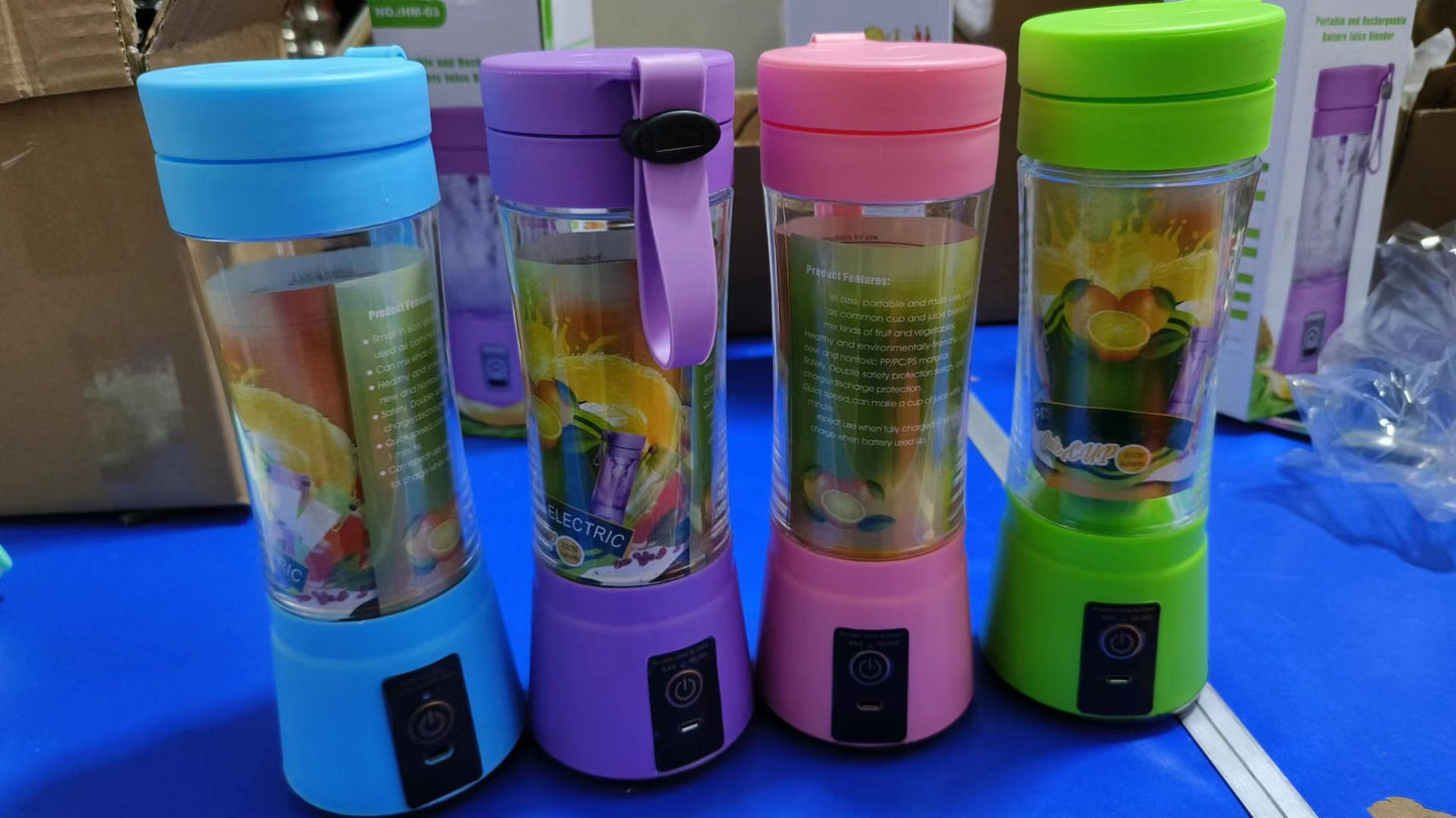 Small Portable Mini Rechargeable Juice Cup Multi-function Juicer Household Electric Juice Cup 2-4-6 Blade