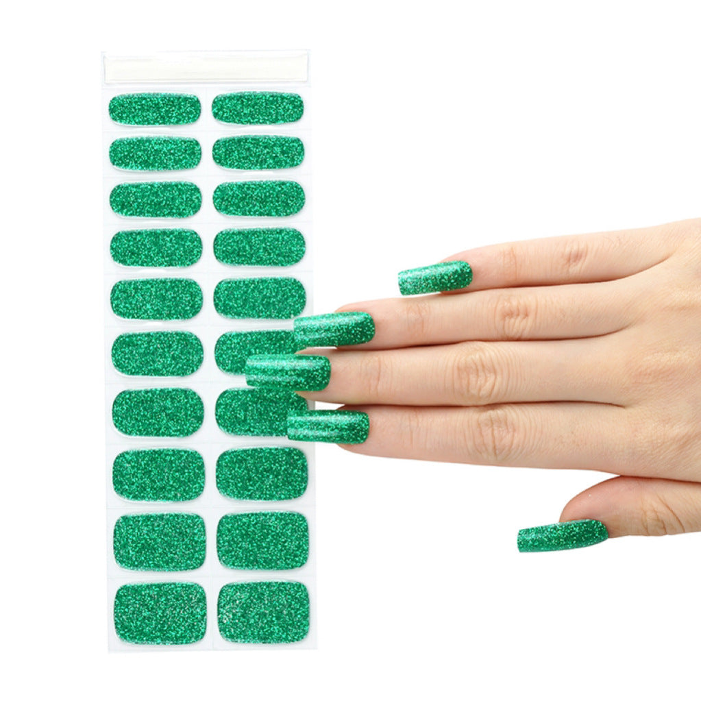 Uv Nail Stickers Solid Color Gel Nail Nail Solid Gel Phototherapy Stickers Half Baked Half Cured